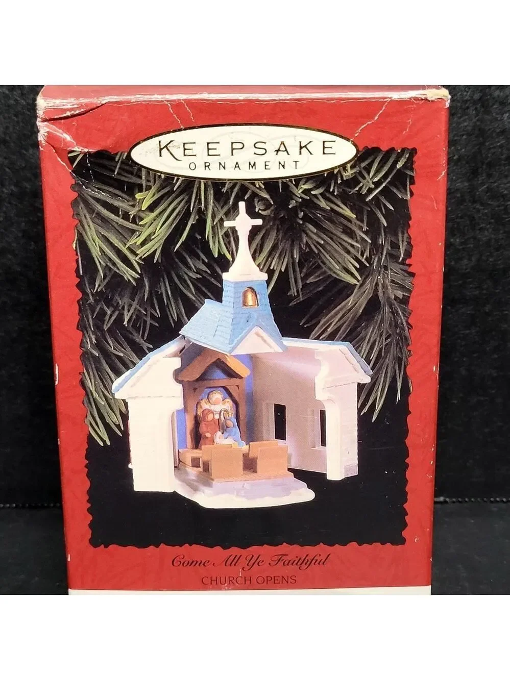 1996 Hallmark Keepsake Ornament Come All Ye Faithful Church
